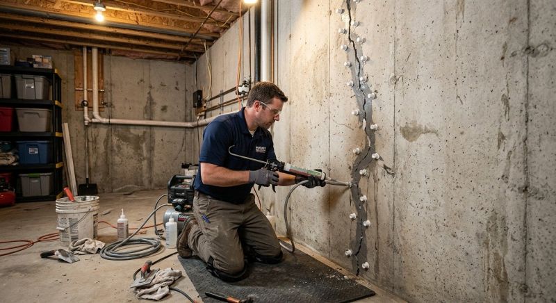 Basement Crack Repair in Port Angeles, WA