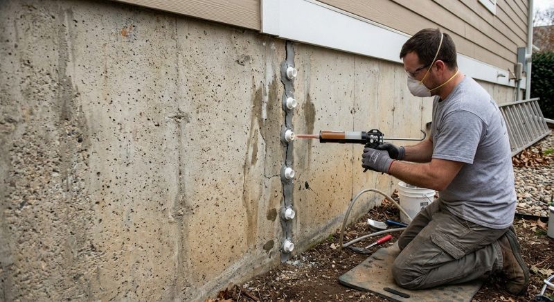 Basement Crack Repair in Port Angeles, WA