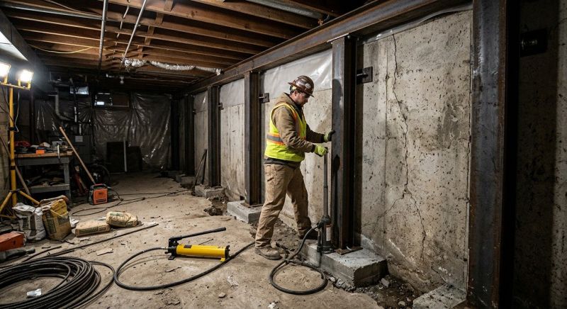 Basement Stabilization in Port Angeles, WA