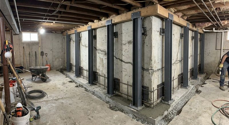 Basement Stabilization in Port Angeles, WA