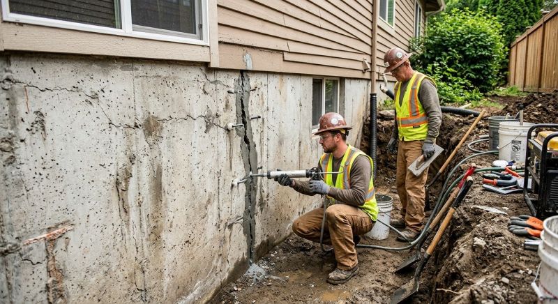 Cracked Foundation Repair in Port Angeles, WA