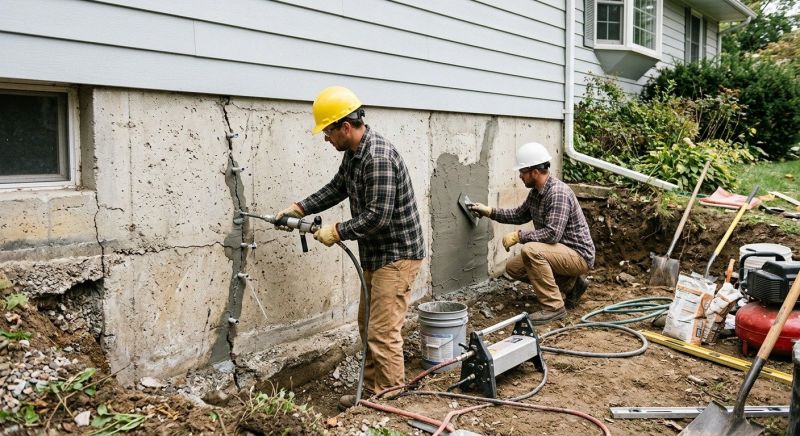Cracked Foundation Repair in Sequim, WA