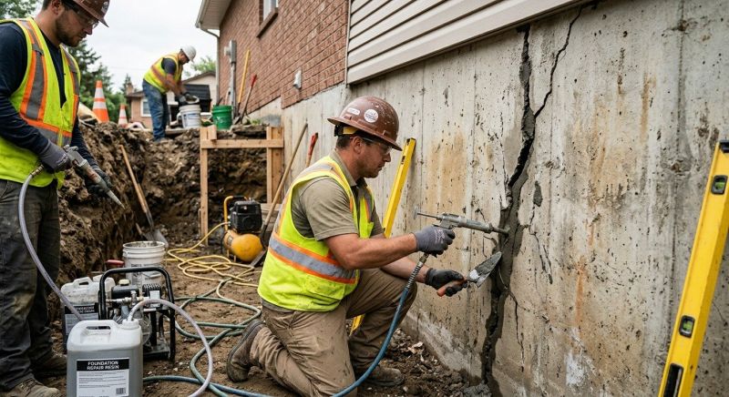 Cracked Foundation Repair in Sequim, WA
