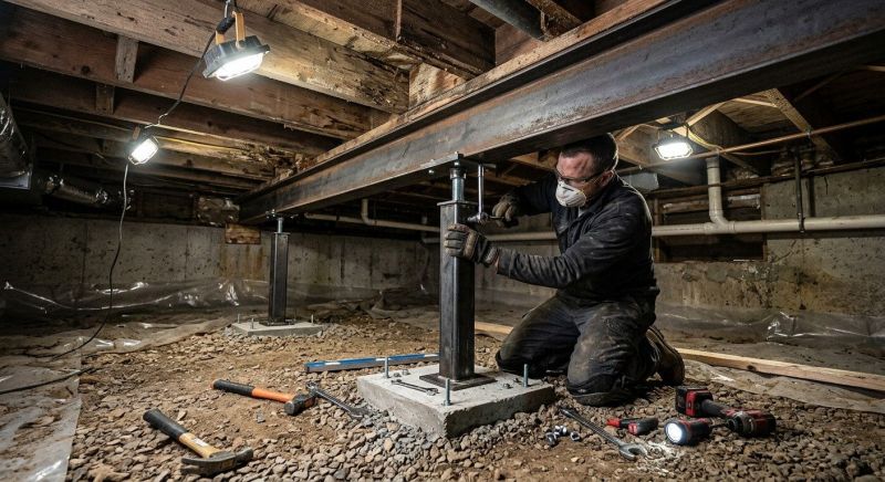 Crawlspace Structural Repair in Port Angeles, WA