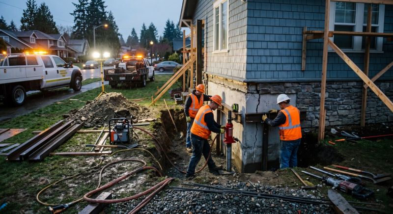 Emergency Foundation Repair in Port Angeles, WA