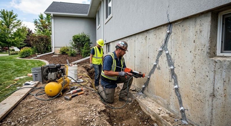 Foundation Crack Repair in Sequim, WA