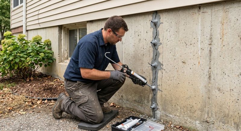 Foundation Crack Sealing in Port Angeles, WA