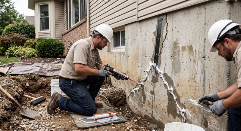 Foundation Crack Sealing in Port Angeles, WA