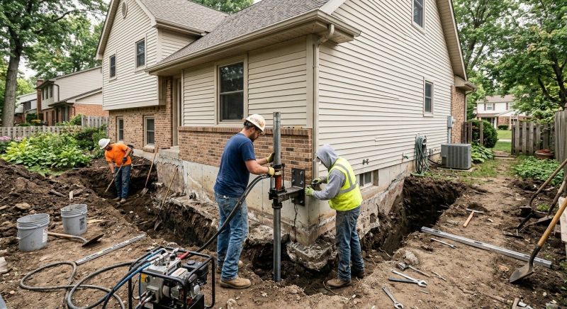 Foundation Settlement Repair in Port Angeles, WA
