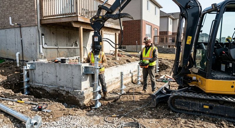 Helical Piers Installation in Port Angeles, WA