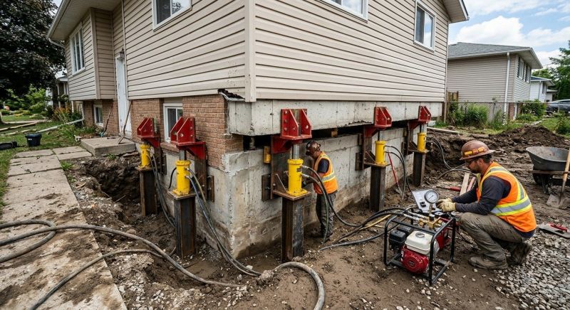 Sinking Foundation Lifting in Port Angeles, WA