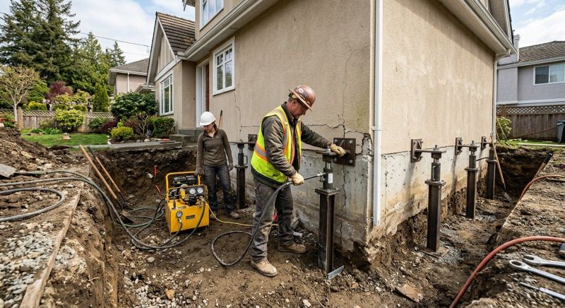 Sinking Foundation Repair in Port Angeles, WA