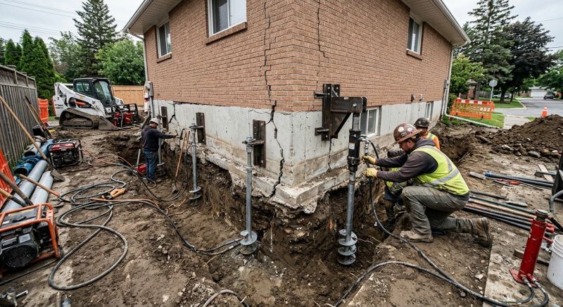 Sinking Foundation Repair in Sequim, WA